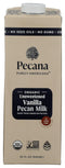 Pecana Organic Unsweetened Vanilla Pecan Milk, 32 FZ