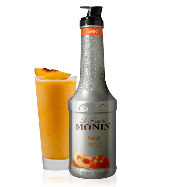 Monin - Peach Fruit Pure, Summertime Sweetness, Great for Cocktails, Smoothies, and