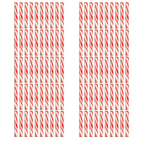 Generic 10 Pack Bundle Holiday Soft Real Peppermint Oil Stir Sticks Hot Chocolate