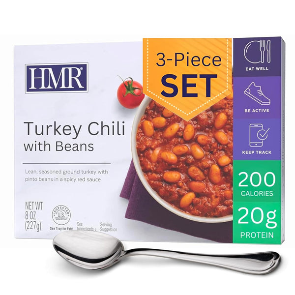 HMR Turkey Chili with Beans Entre | Pre-packaged Lunch or Dinner to