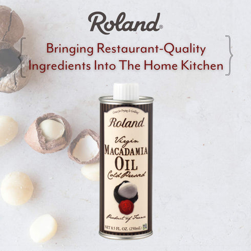 8.45 Pack 1 Roland Foods Virgin Cold-Pressed Macadamia Oil, Specialty Imported Food, Ounce