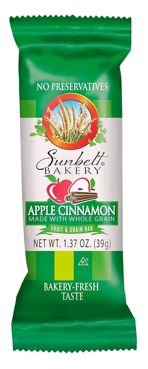 1.4 oz 96 Count Sunbelt Bakery's Apple Cinnamon Fruit & Grain Bars, Bars