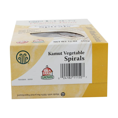 12 oz, 100% Eden Organic Kamut Vegetable Spirals, Whole Grain, Non-GMO