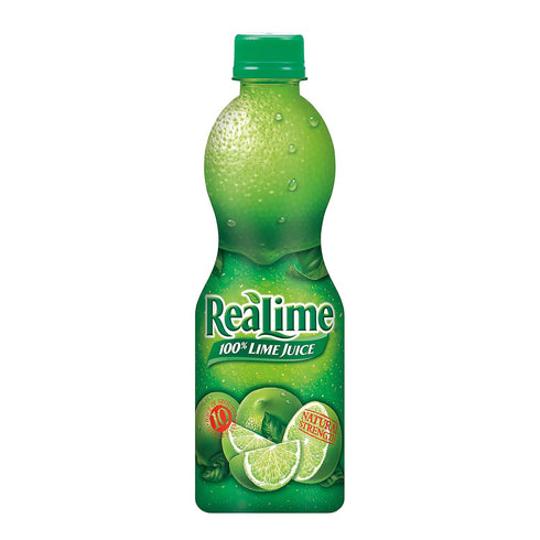 100% 15 oz (Pack 12), ReaLime Lime Juice, fl bottle of Made with Lime Juice from Concentrate, Gluten-Free, Sodium Free