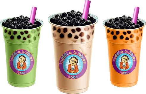 Premium WATERMELON Boba/Bubble Tea Drink Mix Powder by Buddha Bubbles Boba, 10 Ounce