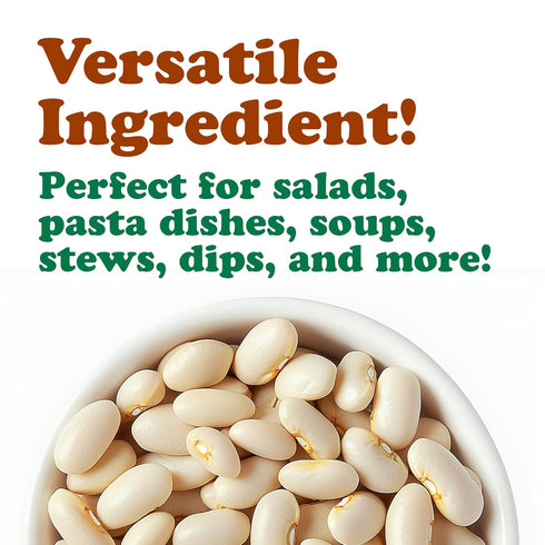 14 oz (Pack 8) Food to Live Organic Italian Canned Cannellini Beans, of - Unsalted Non-GMO White Kidney Beans. Good