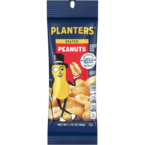 PLANTERS Salted Peanuts, Nuts Individual Packs, Party Snacks, Snack Nuts, Snacks On