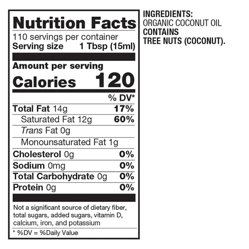 BetterBody Foods Organic Naturally Refined Coconut Oil, 56 Fl Oz, All-Purpose Oil for Cooking, Baking, Hair, Skin