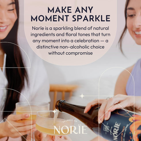 750ml Nore Heart of Gold Award-Winning Non-Alcoholic Sparkling Blend | Honeysuckle, Quince & Milk Thistle Blend |