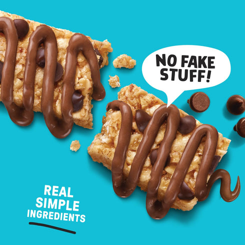 48 Pack 8 JUNKLESS Chewy Granola Bar Bar Family Chocolate Chip Less Sugar, NonGMO, GlutenFree, Wholesome Snack Bars