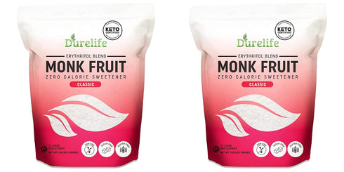 Durelife Monk Fruit Sweetener, Classic - White Sugar Substitute, Keto Diet Friendly,