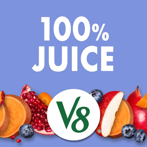 V8 100% 46 Oz Blends Juice Pomegranate Blueberry Juice, Fruit and Vegetable Juice Blend, Fl Bottle
