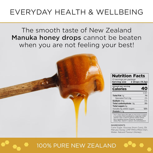 15+ 26pcs Lozenges Mount Somers UMF Manuka Honey Drops - Soothing Throat from New Zealand, Natural Relief for Sore