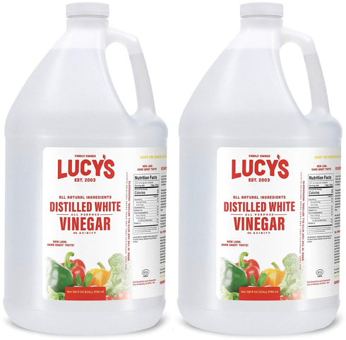 Lucy's Family Owned - Natural Distilled White Vinegar, 1 Gallon 128oz. (Pack