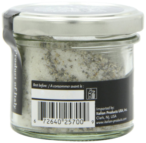 Selezione Tartufi Black Truffle Sea Salt 10%; Truffle Salt for Finishing & Cooking; 3.5 Ounces
