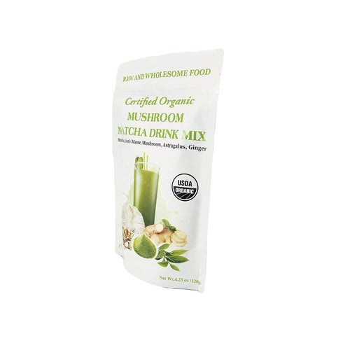 Cherie Sweet Heart Mushroom Matcha Drink Mix, 40 Servings, Japanese Matcha Green Tea Powder
