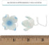 36 Count Global Sugar Art Hydrangea Blossom Sugar Cake Flowers, White with Blue - Wired- by Chef Alan Tetreault