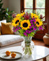 Stargazer Barn Wildflower Bouquet with Vase Mothers Day Flowers for Mom Fresh Flower Delivery, Farm Fresh, Hand-Tied