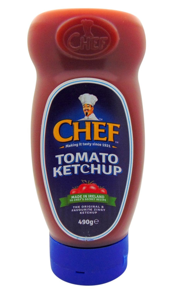 CHEF Squeezy Tomato Ketchup Squeezy 490g