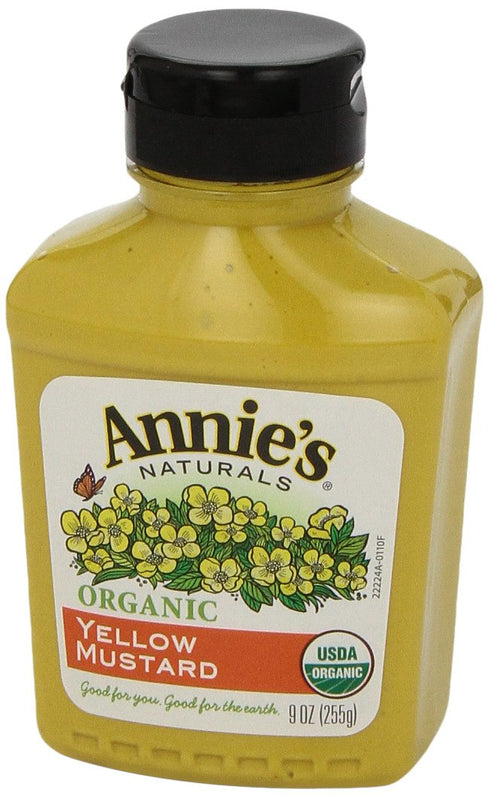 9 oz Annie's Organic Yellow Mustard, Gluten Free