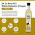 16.9 Oz (Pack 1) De La Rosa Organic White Balsamic Vinegar, Kosher for Passover, Vegan & Gluten-Free, Great for Salad