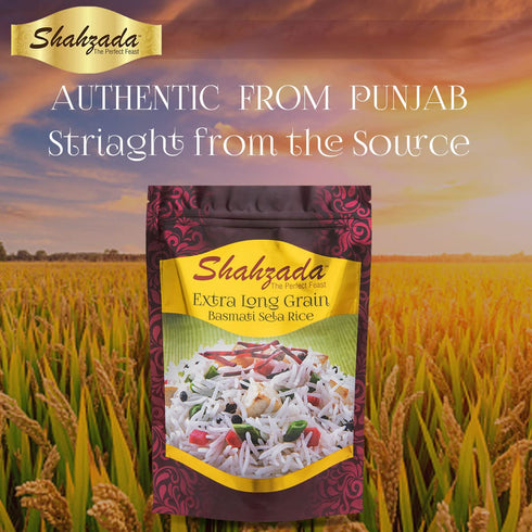 (02 Lbs.) 02 Packing 32 Shahzada Basmati Sela Rice Extra Long Grain, Slender, Sturdy and Non-Sticky Grain