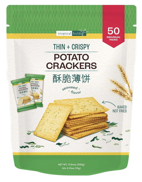 Tropical Fields Potato Crackers Seaweed Flavor 17.64oz