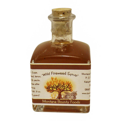 Bounty Foods 9 oz 9oz) Fireweed Montana Syrup Breakfast Toppings - Grown & Hand Picked in the Wild from for Cocktails