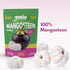 100% 0.53 oz (Pack 12) YUNiCE mangosteen Chips, freeze dried mangosteen Fruit Snack, Real Fruit, No Sugar Added, Vegan