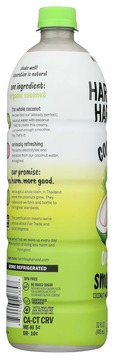 Harmless 32 Harvest Organic Original Coconut Smoothie, Fz