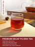 16oz TeeLux Decaf Pu erh Tea Loose Leaf, Naturally Aged Yunnan Decaffeinated Ripe Pu erh Tea, Smooth & Mellow Flavor
