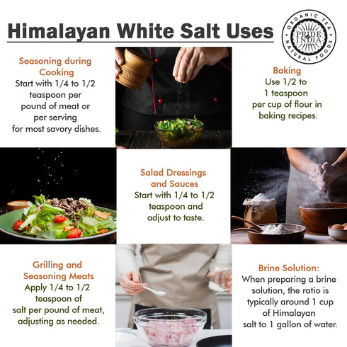 2.2 lbs (997.90 W/84+ Pride of India- Himalayan White Salt Coarse Grind gm)- Rarest & Enriched Natural Minerals- Low