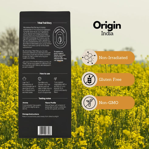 15 7.05 oz Tribal Trail Organic Curry Powder | Spice Blend | | USDA Organic & Non-GMO | Recyclable Kraft Bags | Best