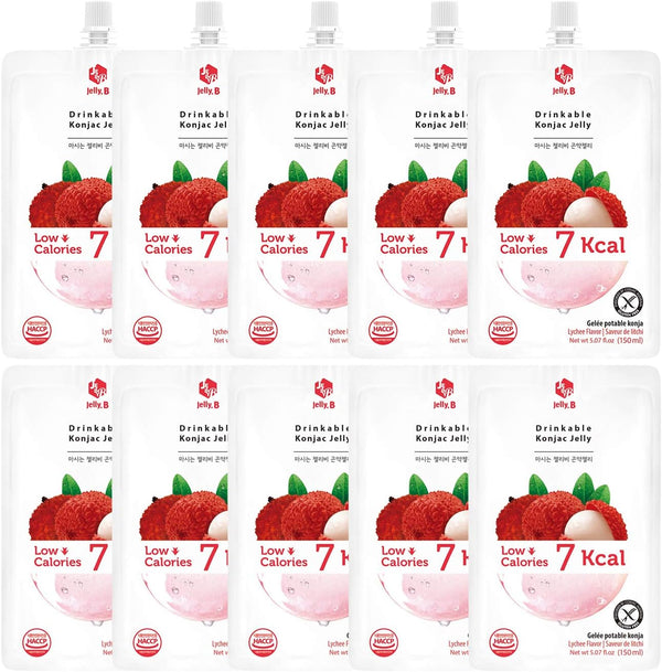 JELLY B Drinkable Konjac Jelly (10 Packs of 150ml) - 0 Gram
