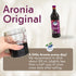 23.7 Oz 100% Aronia Original Organic Aronia Berry Juice Fl - Pure Chokeberry Juice, Not from Concentrate, Amber Glass