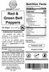 16 Oz (1 lb), SPICES VILLAGE Dehydrated Bell Peppers Mix, Dried Bell Pepper Flakes, Dried Ramen Toppings, Bulk Dried
