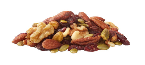 2.62 (Pack 1) Amazon Brand - Happy Belly Dried Cranberries, Nuts & Pepitas Trail Mix, pound