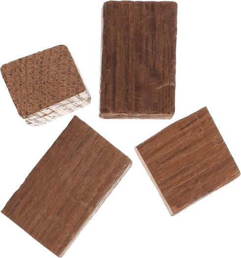 4pcs Mobestech Red Wine Brewing Wood Chips Cubes for Home Winemaking Flavor and Random Shape for Wine and Whiskey Aging