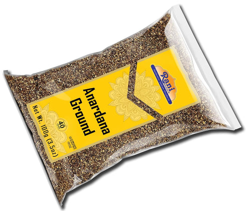 Rani Anardana (Pomegranate) Ground Indian Spice, 3.5oz (100g) - All Natural, Vegan, Gluten Friendly