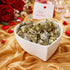 Buha Sweets 1lb Gold Foil Almond Milk Chocolate Kisses- St. Patricks Day Individually Wrapped Almond-Filled Chocolates