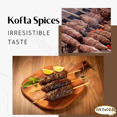 bonballoon (2 Pack 4.58 oz 130 HajArafa Haj Arafa Kofta Seasoning Mix Kofte Kefta Halal Meatball Blend Mixs Powder