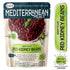 14.1 Oz (Pack 1) Mediterranean, Ready to Eat Red Kidney Beans, Gluten Free, Plant Based, Vegan, No Preservatives, No