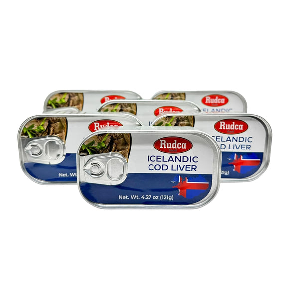 Rudca Food Icelandic Cod Liver - Wild-Caught in Own Oil - 4.27