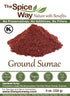 The Spice Way - Pure 100% Sumac Spice Seasoning Powder, 8 oz, No Salt, No GMO, No Irradiation (Resealable Bag)