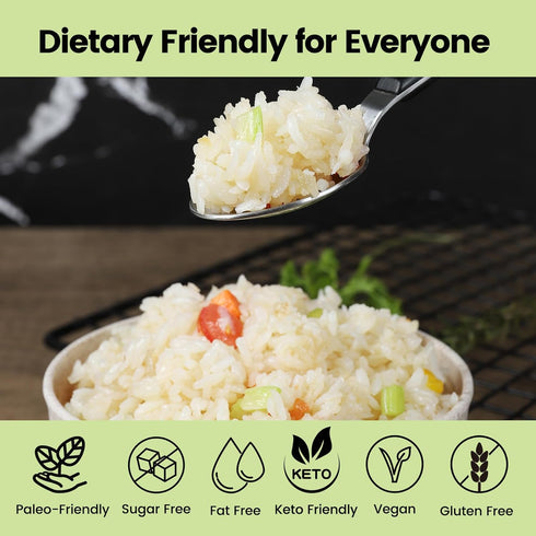 Pack 6 10 Packs Hethstia Konjac Shirataki Rice & High-Protein Ramen Variety - Versatile Vegan Meal, Low-Calorie