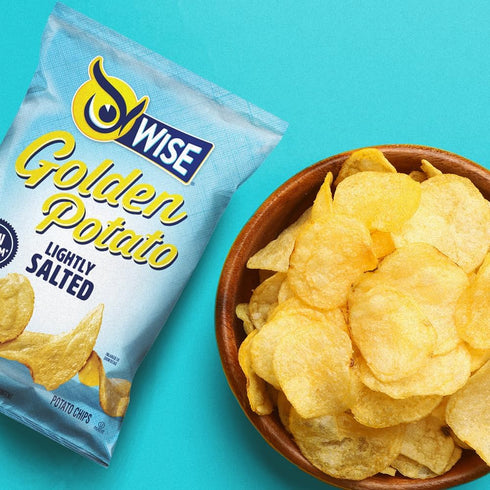 Wise Foods (4 Lightly Salted Potato Chips Sharing Size Bags Bags)