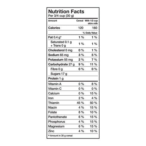 Post 365g/12.9oz, Sugar Crisp Cereal, (Imported from Canada)