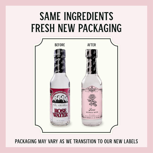 5 oz Fee Brothers Rose Botanical Water - Cocktail Mixer, Aromatic Spirit and Floral Flavoring Extract, fl