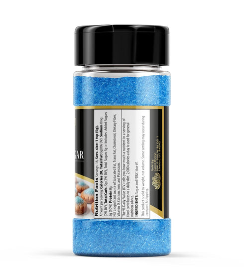 (3.2 GranAroma Blue Sanding Sugar, Decorative, Cookies & Sweets Ounce)