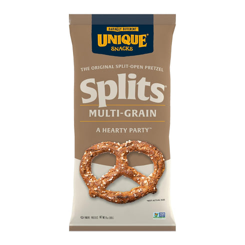 Unique Snacks - Multi Grain Splits Pretzels, Homestyle Baked, Certified OU Kosher